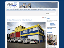 Tablet Screenshot of guebelisanitaer.ch
